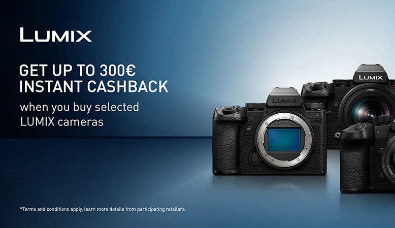 Panasonic tilbyder en instant cashback p&aring; udvalgte Lumix-kameraer.